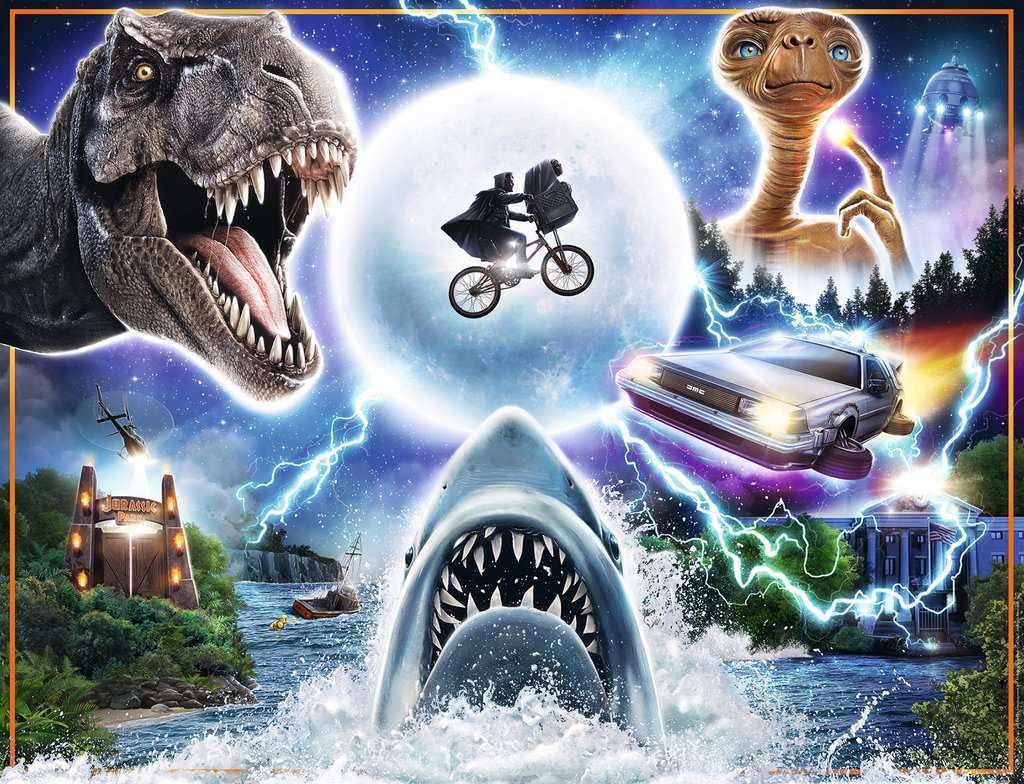 Ravensburger Universal Amblin Jurassic Park scene puzzle enhances focus and delivers immersive puzzling.