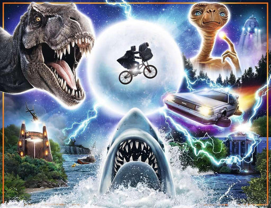Ravensburger Universal Amblin Jurassic Park scene puzzle enhances focus and delivers immersive puzzling.