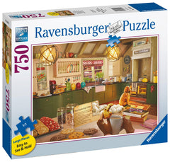 Ravensburger Cozy Kitchen image with matte glare-free finish for comfortable viewing