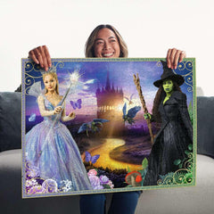 Ravensburger Wicked Movie Part 2 puzzle, family night centerpiece.