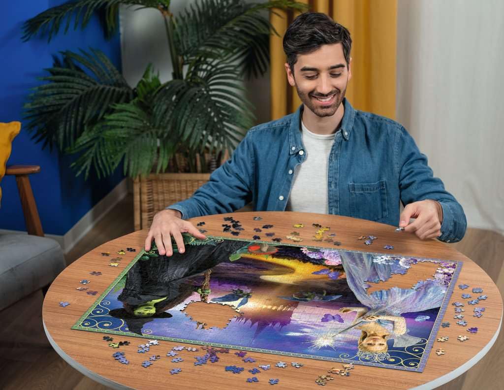 Ravensburger Wicked Movie Part 2 puzzle, perfect interlocking fit for smooth assembly.