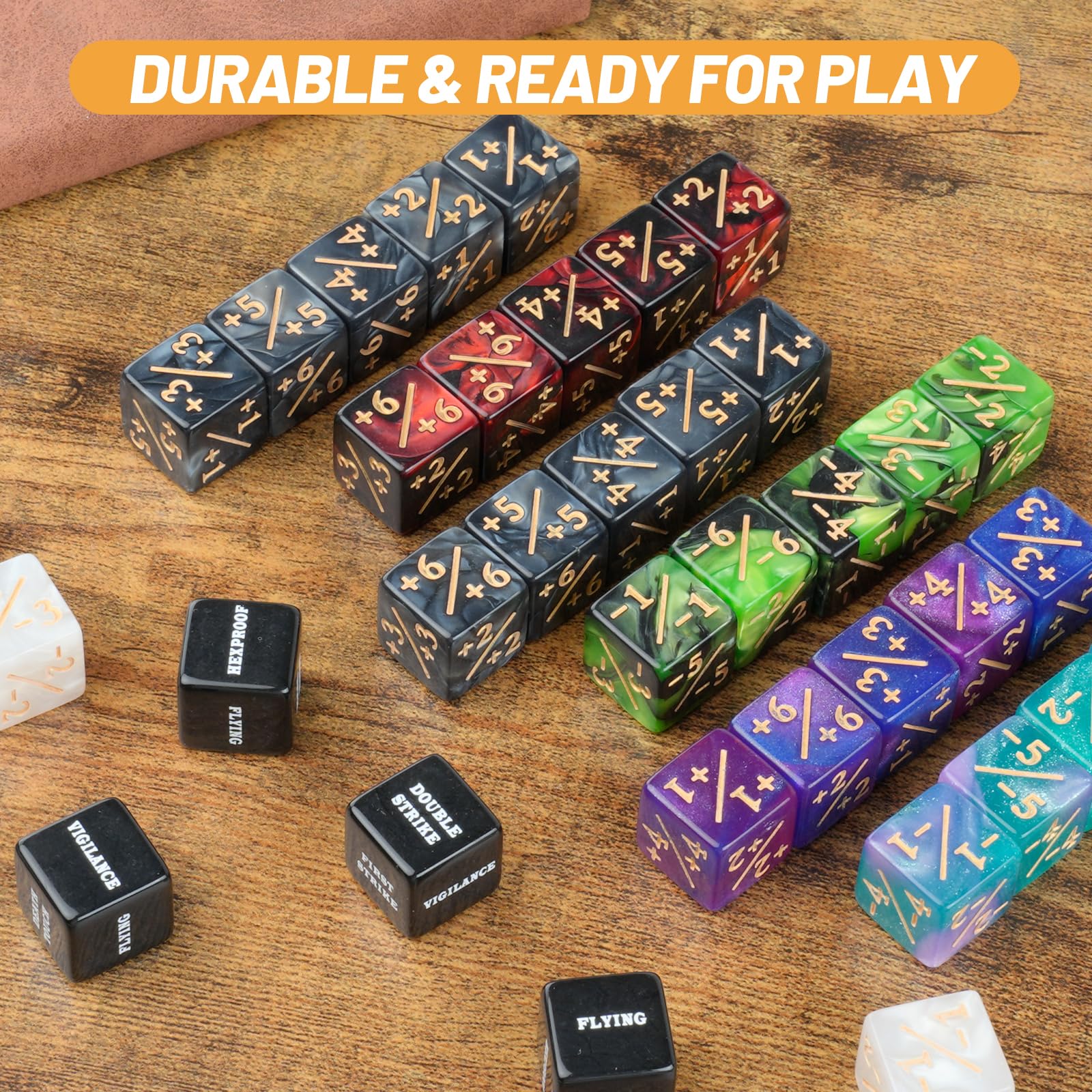 Ravonixis 16 mm counter dice with a smooth, readable surface