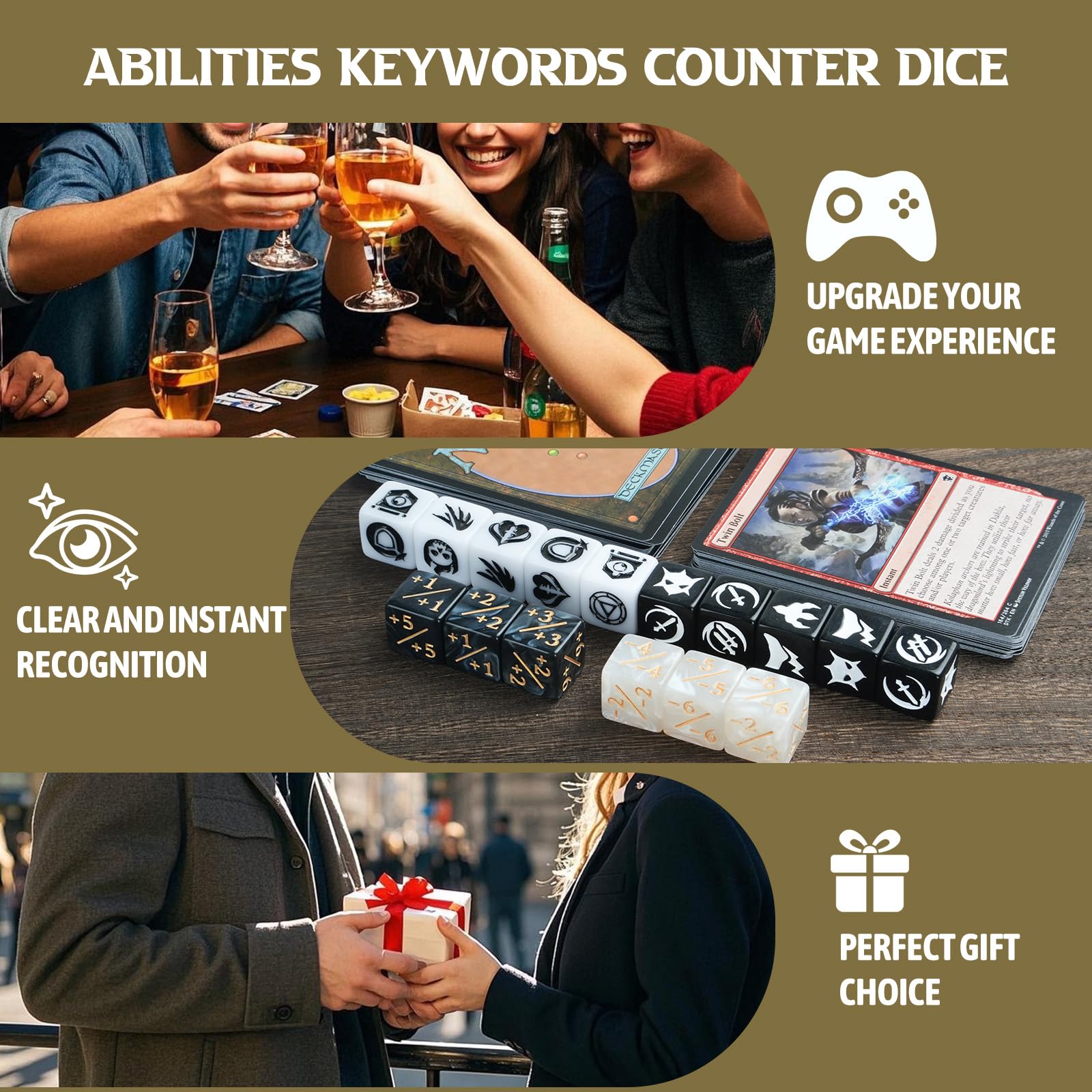 Ravonixis MTG dice pattern deathtouch for fast danger indication on board
