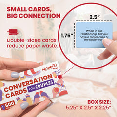 Rayliad Prompta 600 cards spread on table showing diverse questions to spark conversation.
