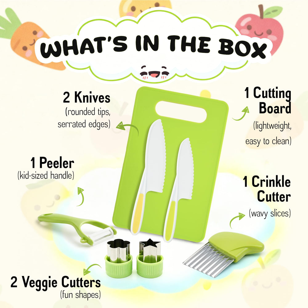 Raymeer child-safe knives designed for controlled slicing.