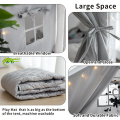 Razee kids play tent in a bedroom decor creates cozy reading nook