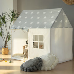 Razee large indoor playhouse setup in a bright living area.