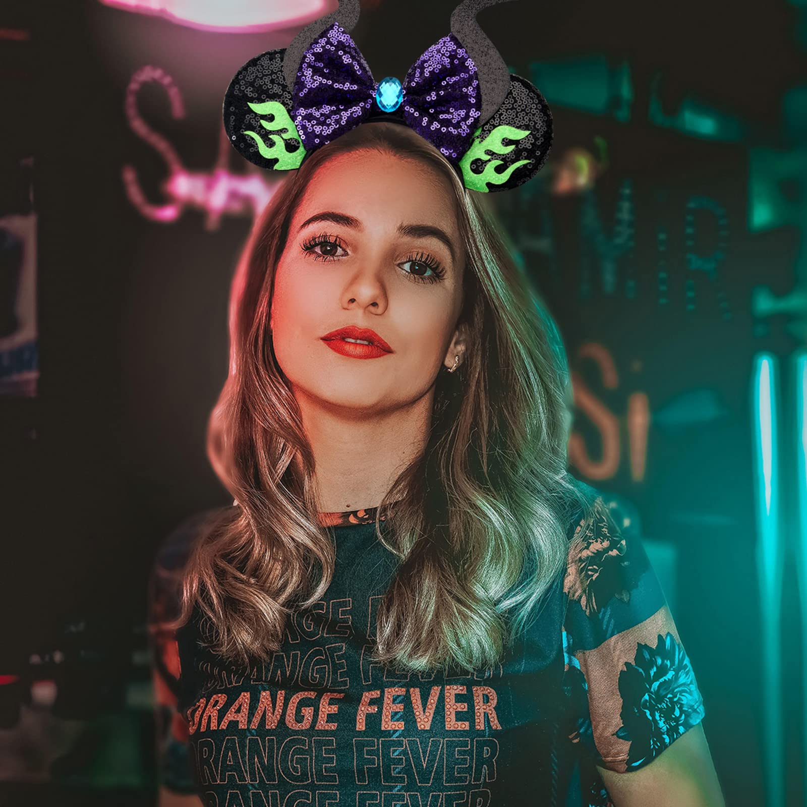 RAZKO unisex mouse ears for women, men, and kids, ideal for cosplay.