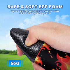 Rceico EEP foam shell for lightweight, durable flights.