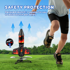 Rceico rechargeable battery enables about 25 launches.