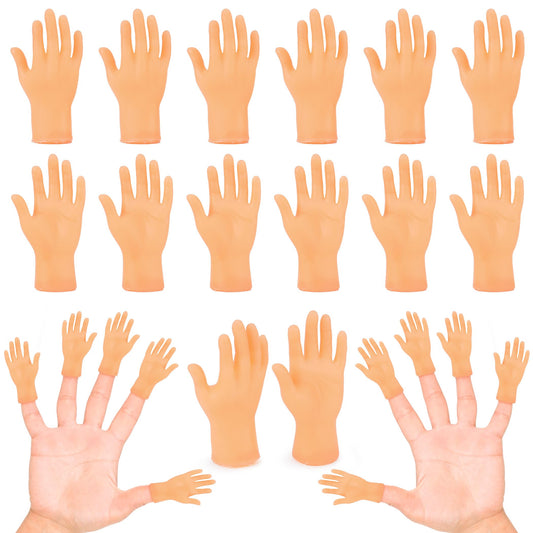 Rclxl 30-piece mini finger hands pack for versatile party props and puppetry.