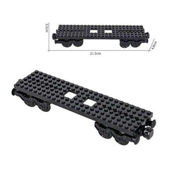 RCmall MOC City low-loader truck part highlights transport-ready design for cargo-themed builds.