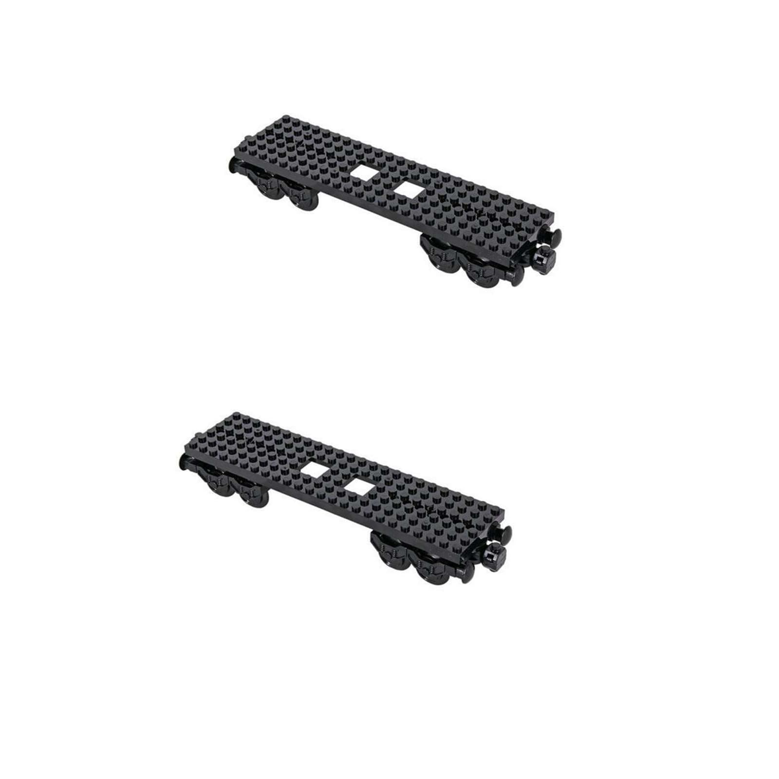 RCmall MOC City train base wheels enabling smooth, sturdy connections for custom rail layouts.