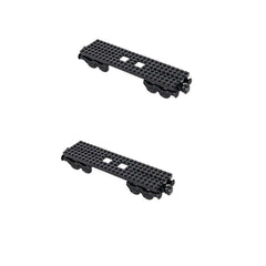 RCmall MOC City train base wheels enabling smooth, sturdy connections for custom rail layouts.
