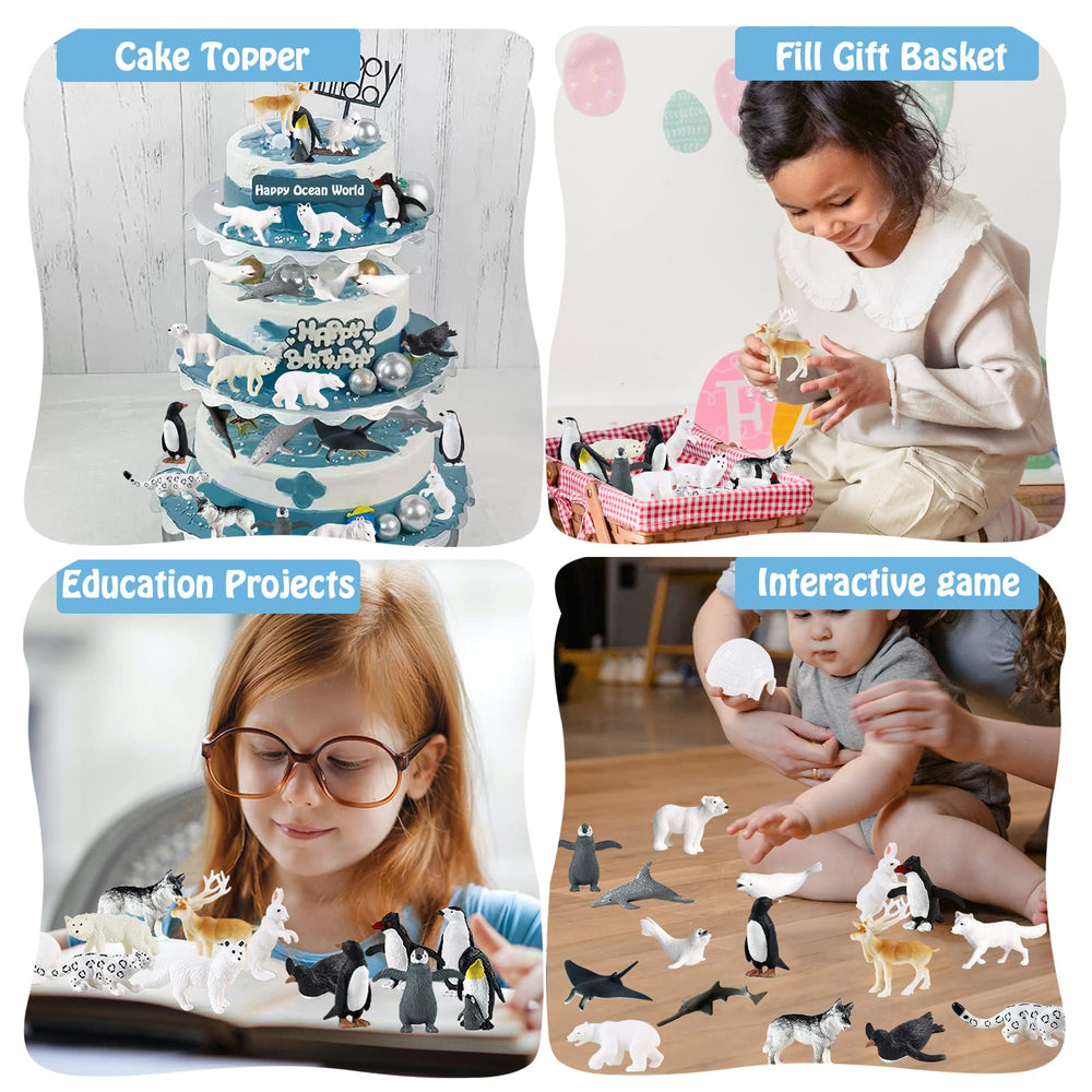 RCOMG ice-themed arctic figures collection for sensory exploration.