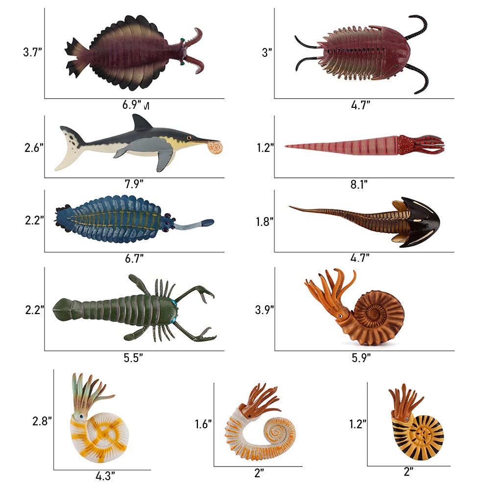 RCOMG Cameroceras figurine perfect for sensory bins and fossil discovery themes.