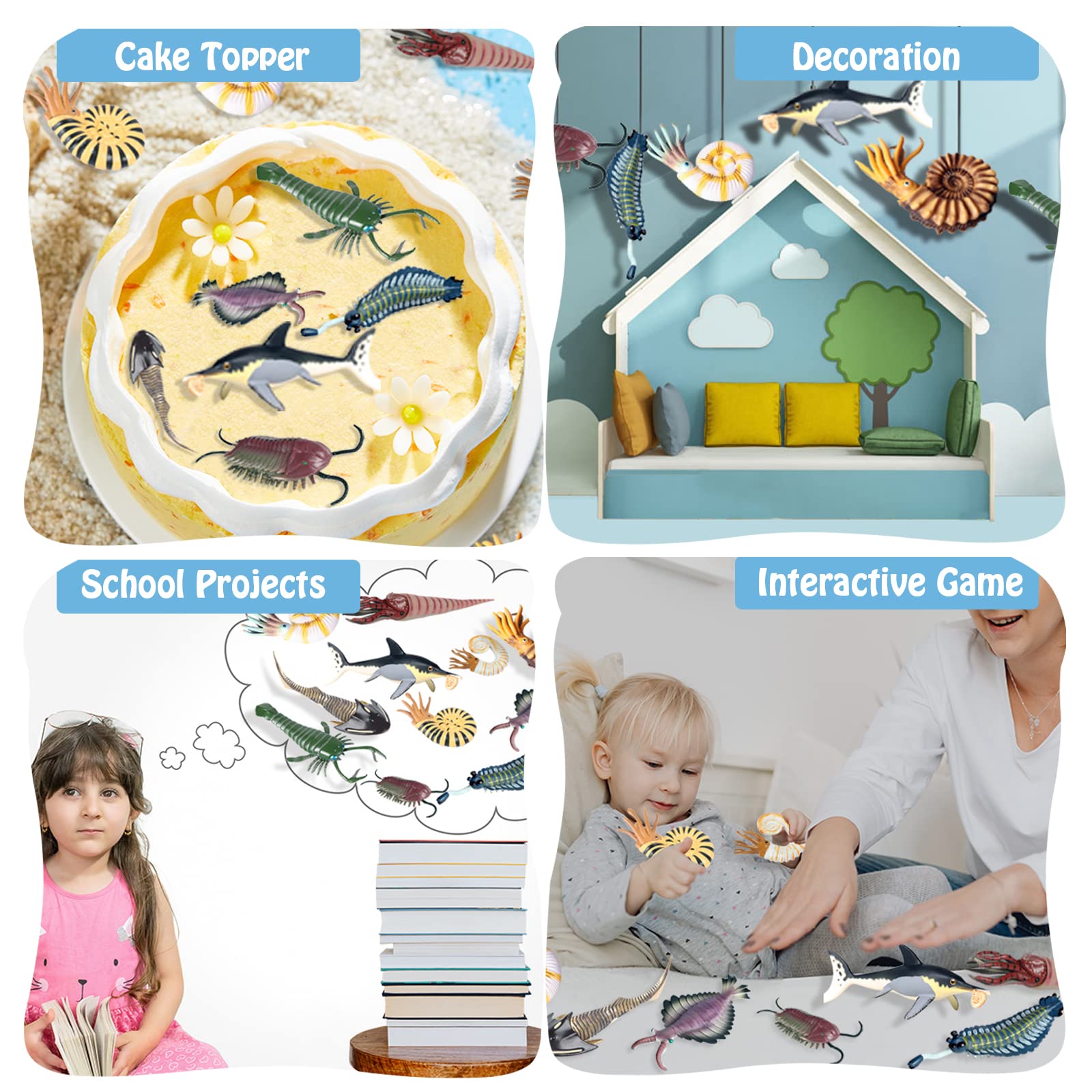 RCOMG Eurypteroid figurine supports imaginative play and marine biology explorations.