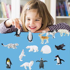 RCOMG Penguins Figures for winter scenes and party decor