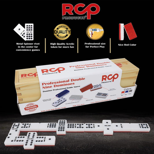 RCP PRODUCTS colorful domino tiles brighten game night for quick recognition.