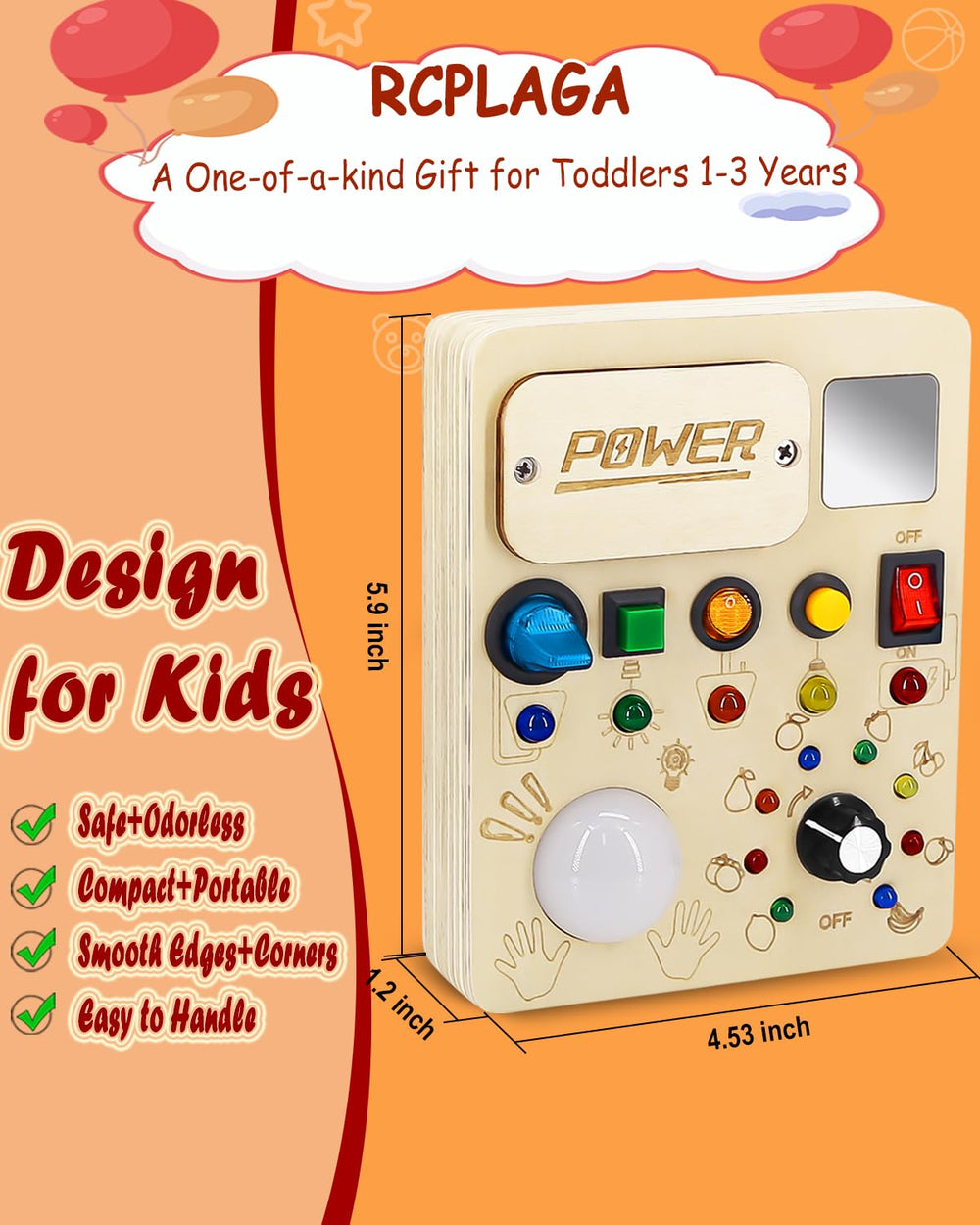 RCPLAGA Montessori-inspired toddler toy promotes hands-on learning
