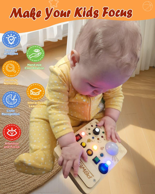 RCPLAGA wooden sensory board supports safe tactile exploration