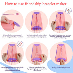 Rdfmy kit features non-slip pads to keep strings secure during crafting sessions.