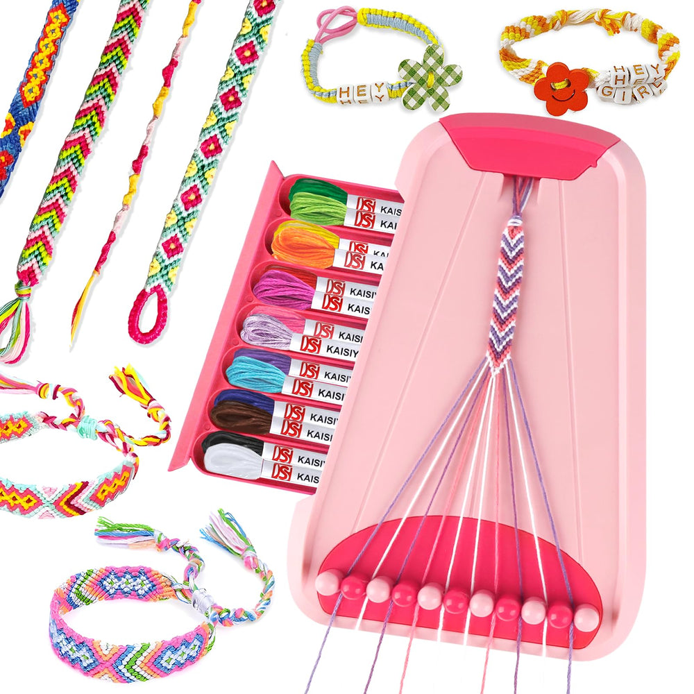 Rdfmy bracelet kit contents with threads and beads for creative design
