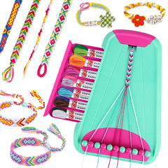 Rdfmy friendship bracelet kit green cover for easy setup and kid-friendly crafting