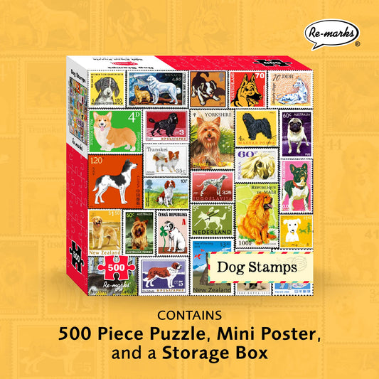 Re-marks dog stamps collage art pieces smooth cuts for easy assembly