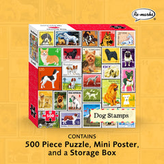 Re-marks dog stamps collage art pieces smooth cuts for easy assembly