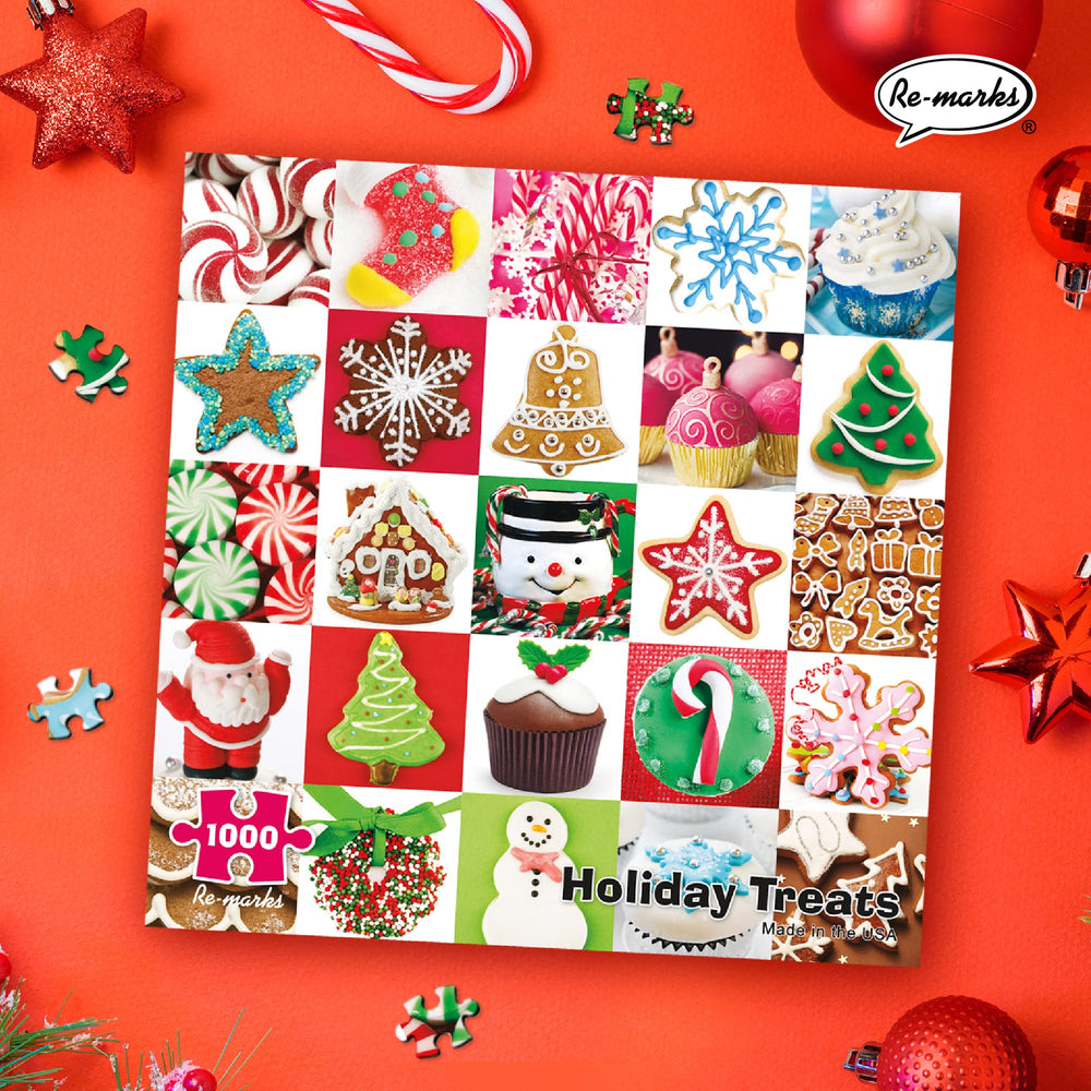 Re-Marks Holiday Treats Puzzle sturdy box and materials