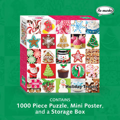 Re-Marks Holiday Treats Puzzle colorful pieces enhance holiday ambiance and focus
