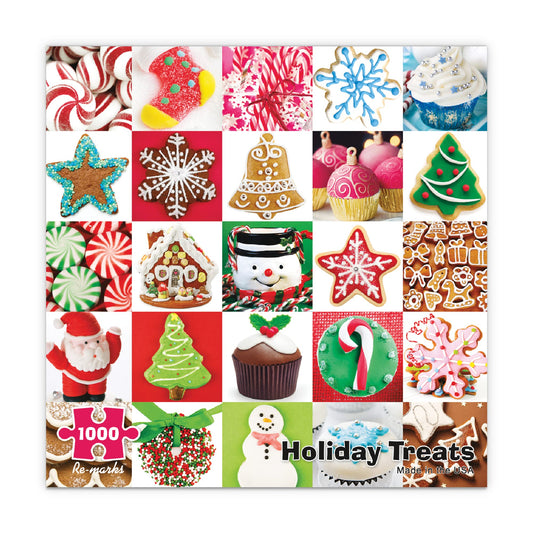 Re-Marks Holiday Treats Puzzle cookies collage, ideal for festive family puzzle nights