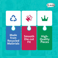Re-Marks Holiday Treats Puzzle die-cut pieces ensure crisp fits