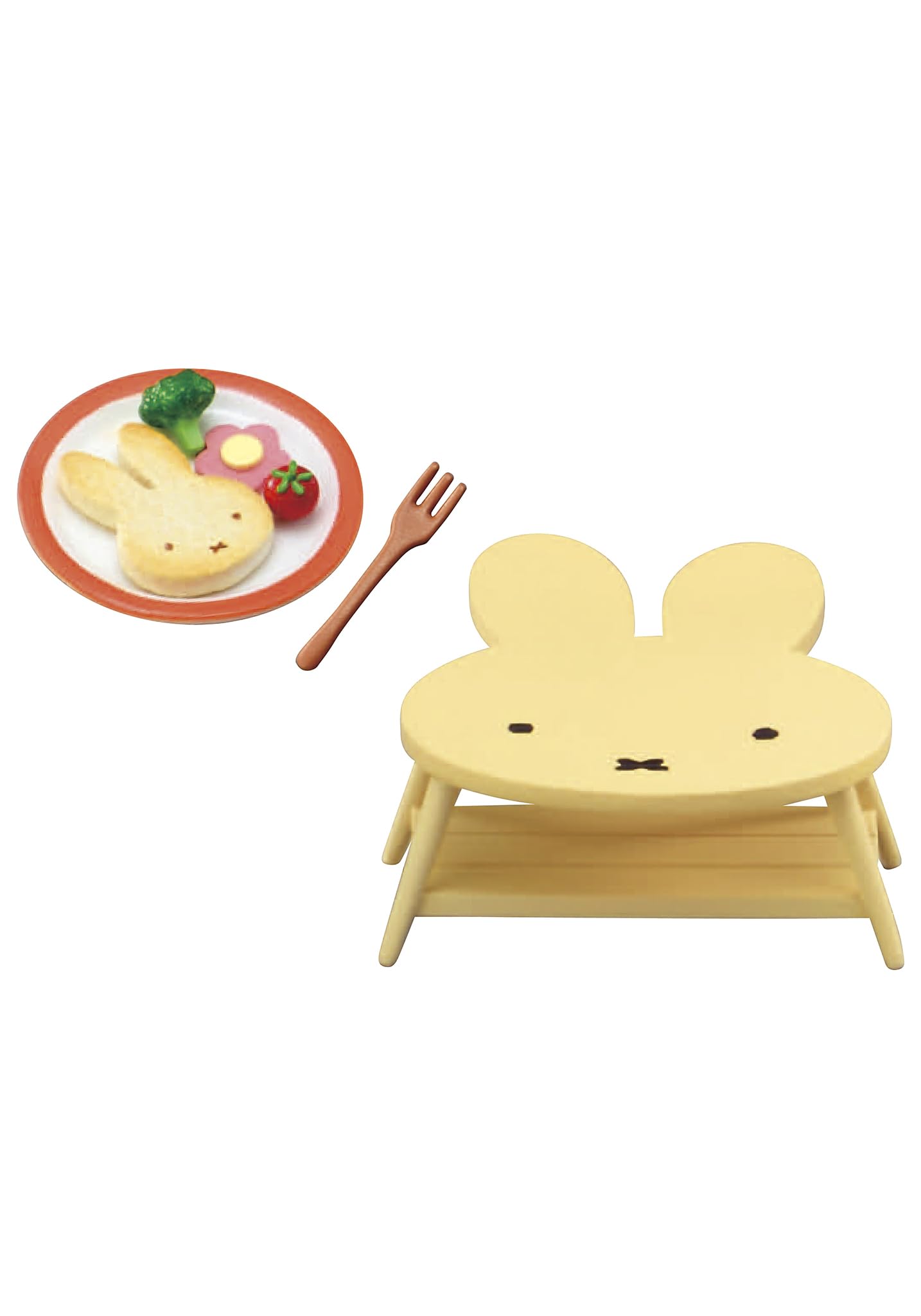 Re-Ment Miffy breakfast table mini adds cozy mornings to your display vignette.