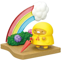 Re-Ment Sumikko Gurashi rainy-day figurine close-up highlights vibrant colors for cozy decor