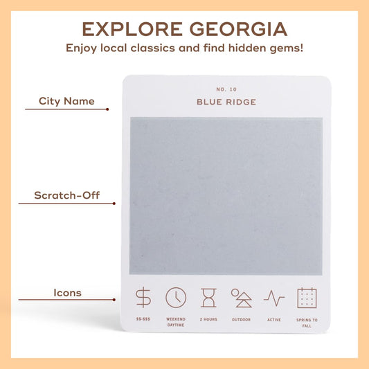 Reach International Outfitters Athens Georgia adventure card — helps plan city outings with family-friendly options.