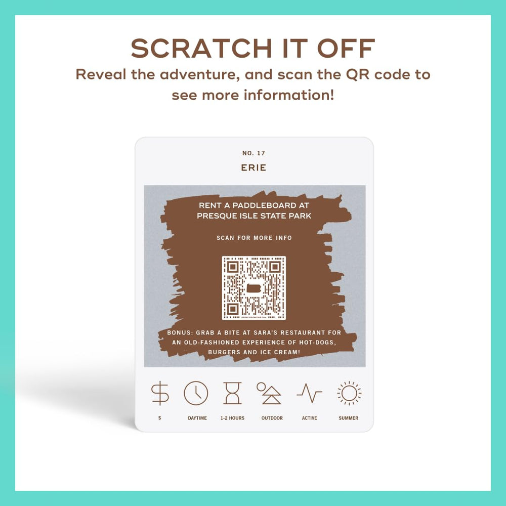 Reach International Outfitters Delaware Water Gap exploration card encourages scenic hikes