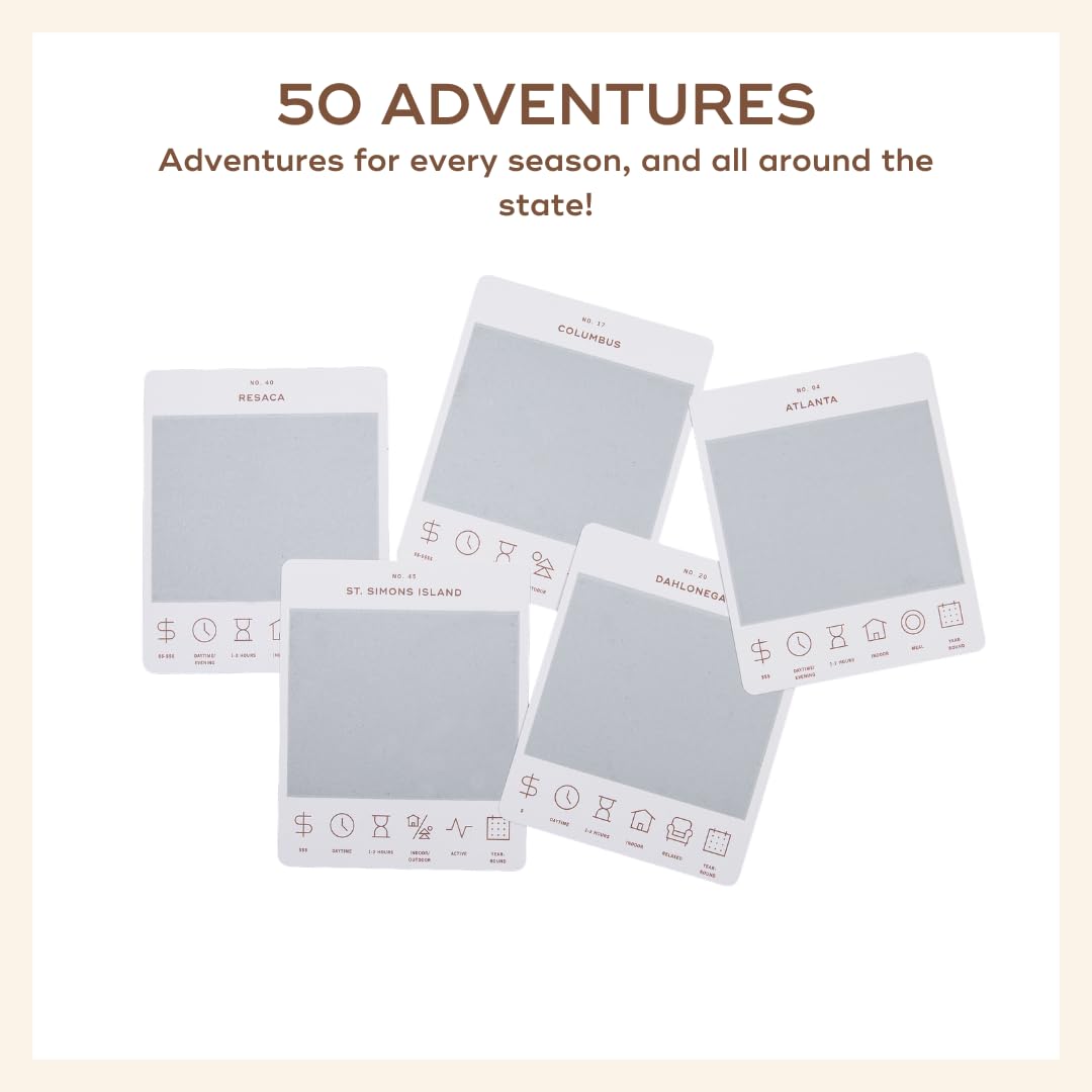 Reach International Outfitters Georgia attractions guide card — curated landmarks for varied day trips.