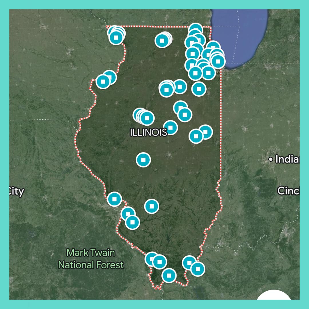 Reach International Outfitters Illinois Adventure Bucket List seasonal icons indicating travel times