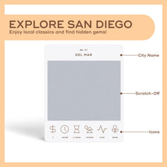 Scratch-off preview of Reach International Outfitters SD adventures, perfect for spontaneous day trips.