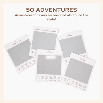 Seasonal icons on Reach International Outfitters card aid trip planning