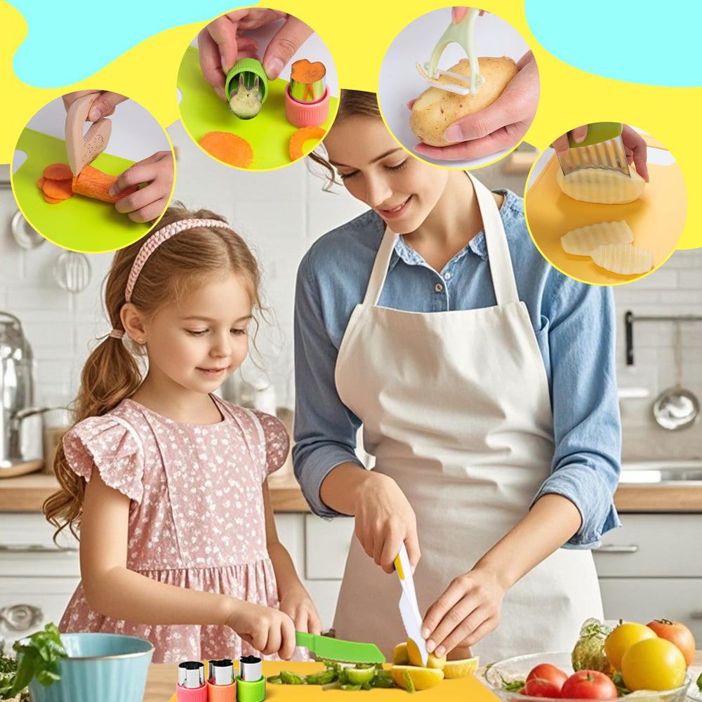 Reaeon crinkle cutter for creative slicing and control