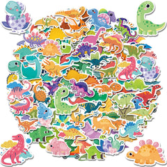 Reaeon dinosaur sticker pack 100pc for kids crafts and desk decorations.