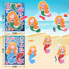 Reaeon mermaid stickers eyes and mouths assortment for mix-and-match