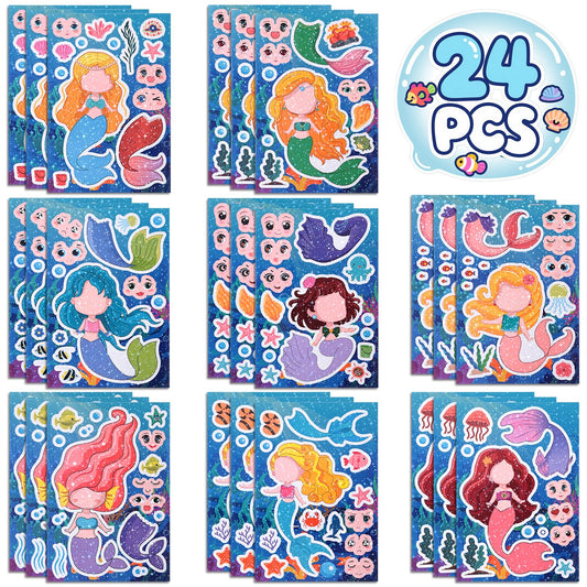 Reaeon mermaid stickers set cover image for kids crafts and imagination