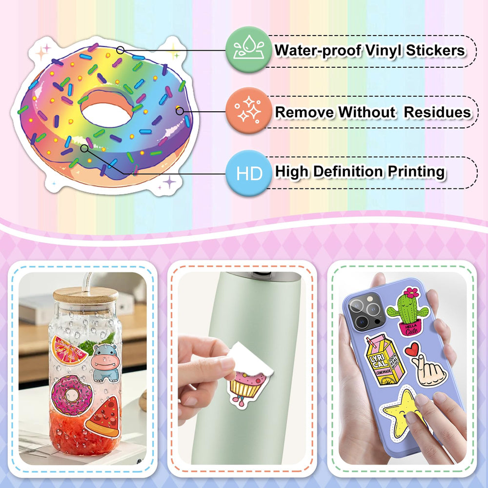 Reaeon waterproof vinyl stickers for laptops and notebooks add color and personality