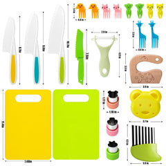 Reaeon wooden kids knife for safe beginner cooking