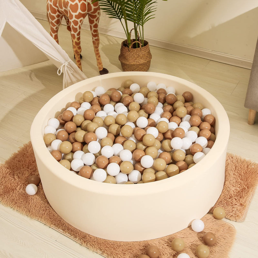 Realhaha ball pit balls come in a 100-count set for large play spaces.