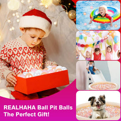 Realhaha pink-white balls used as colorful party decoration accents